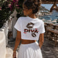 Cropped Tee - Cropped Tee Diva