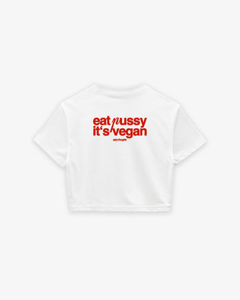 Cropped Tee - Eat Pussy It’s Vegan