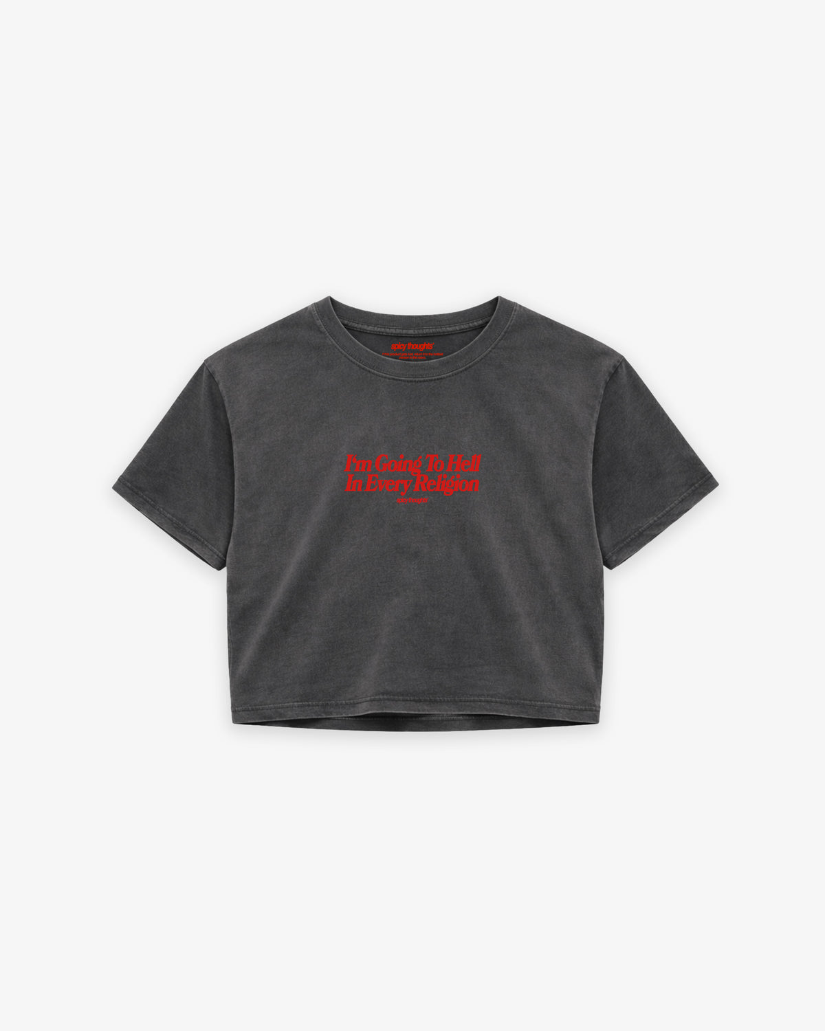 Cropped Tee - I'm Going To Hell In Every Religion