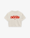 Cropped Tee - Life is better blonde