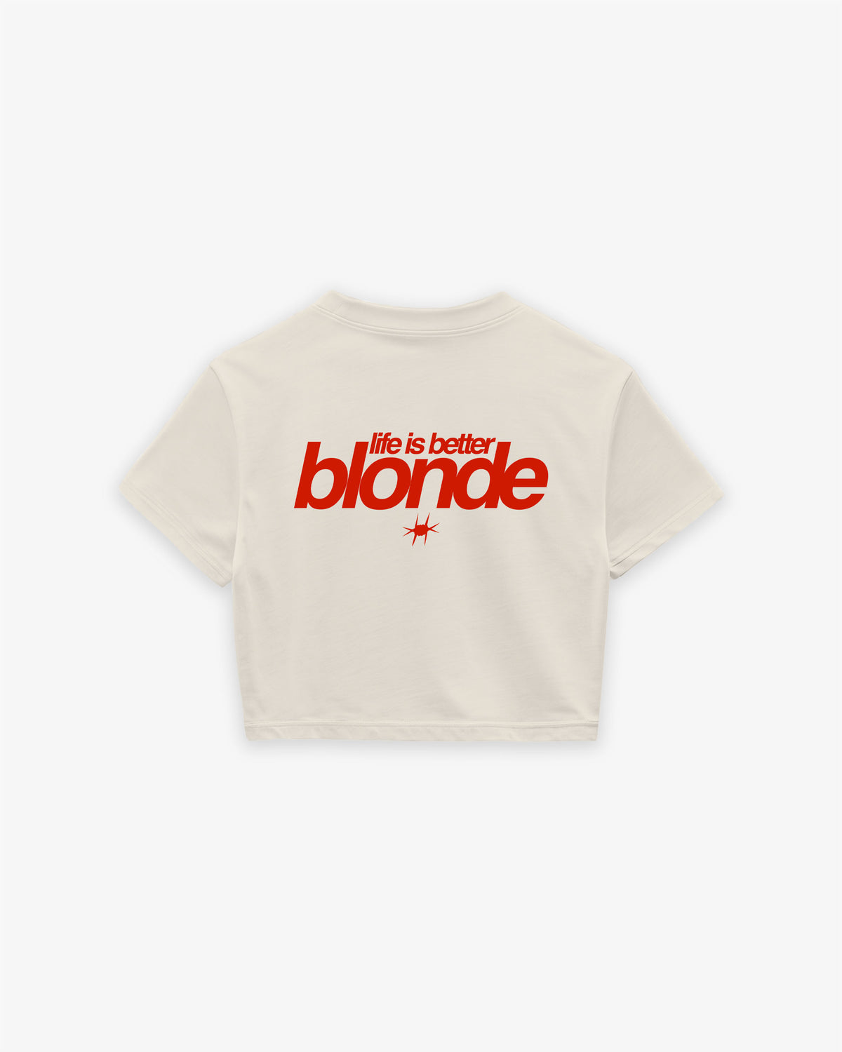 Cropped Tee - Life is better blonde