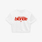 Cropped Tee - Life is better blonde