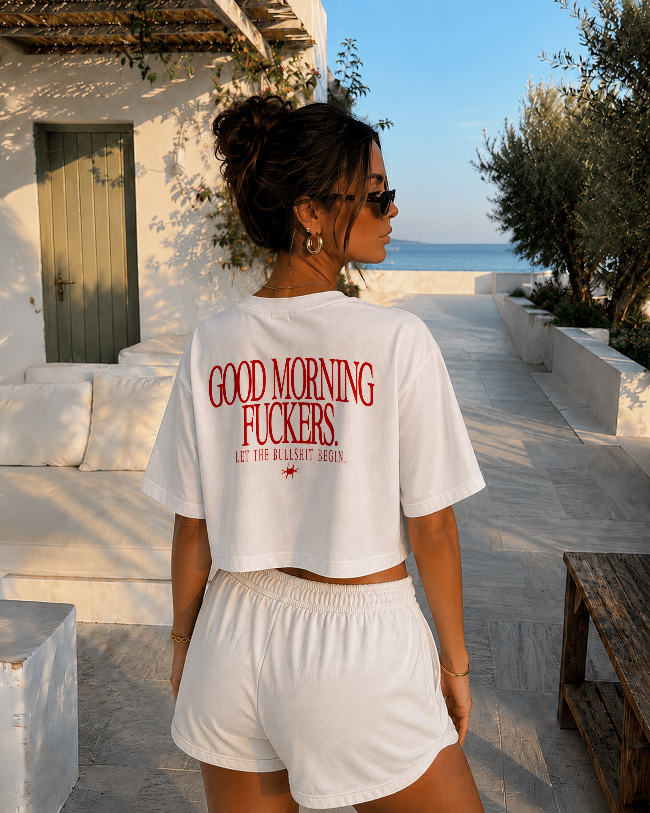 Cropped Tee - Good Morning Fuckers – Spicy Thoughts