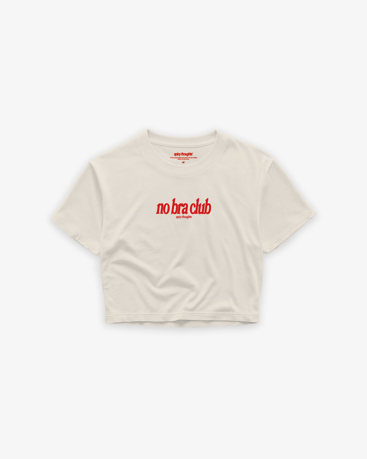 Cropped Tee - No Bra Club