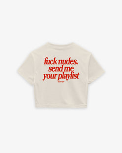 Cropped Tee - Send Me Your Playlist