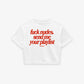 Cropped Tee - Send Me Your Playlist