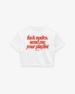 Cropped Tee - Send Me Your Playlist
