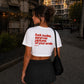 Cropped Tee - Fuck Nudes, Send Me Pictures Of Your Smile