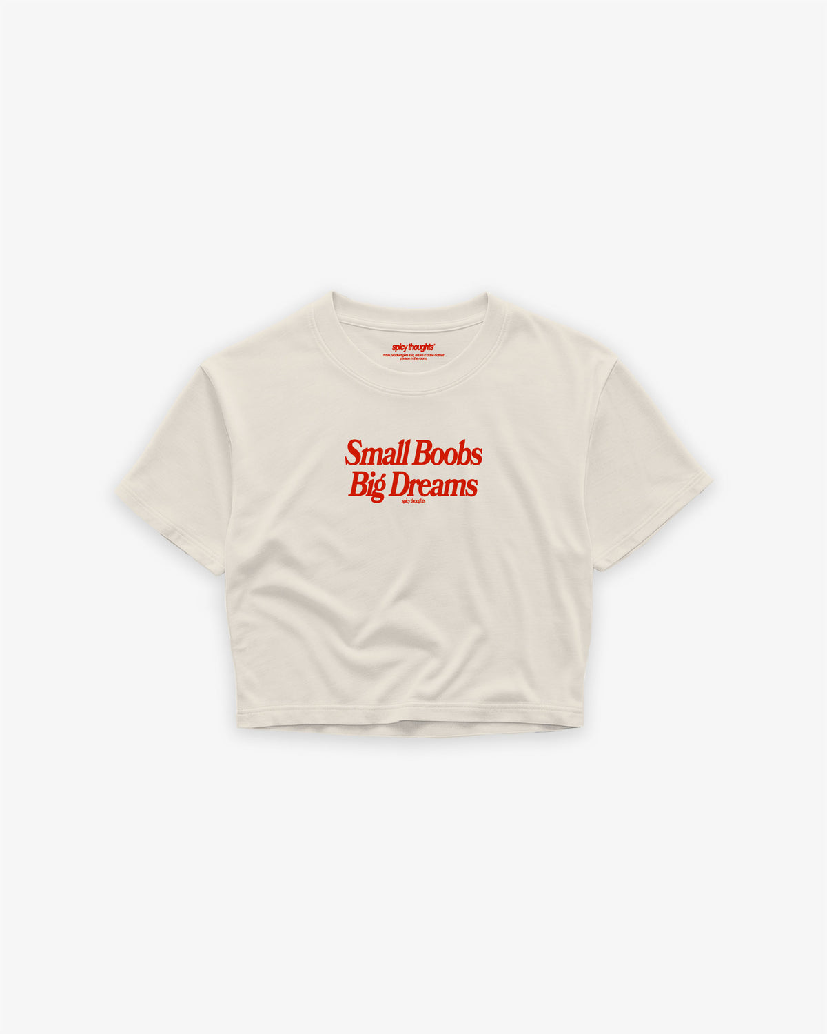 Cropped Tee - Small Boobs Big Dreams