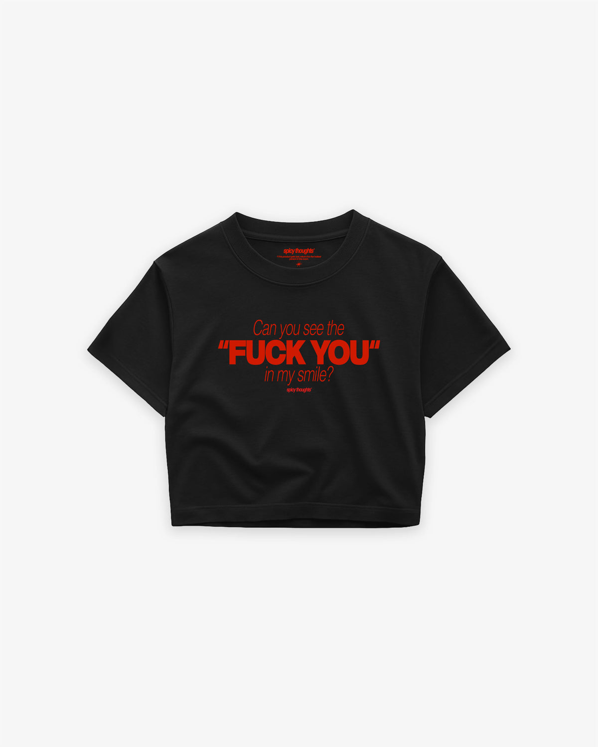 Cropped Tee - Can You See The Fuck You In My Smile