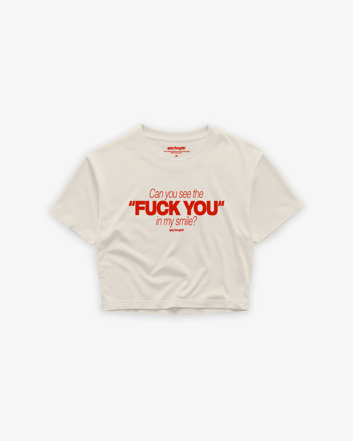 Cropped Tee - Can You See The Fuck You In My Smile