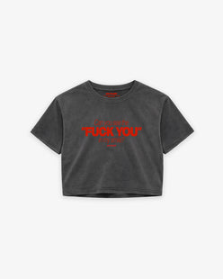 Cropped Tee - Can You See The Fuck You In My Smile