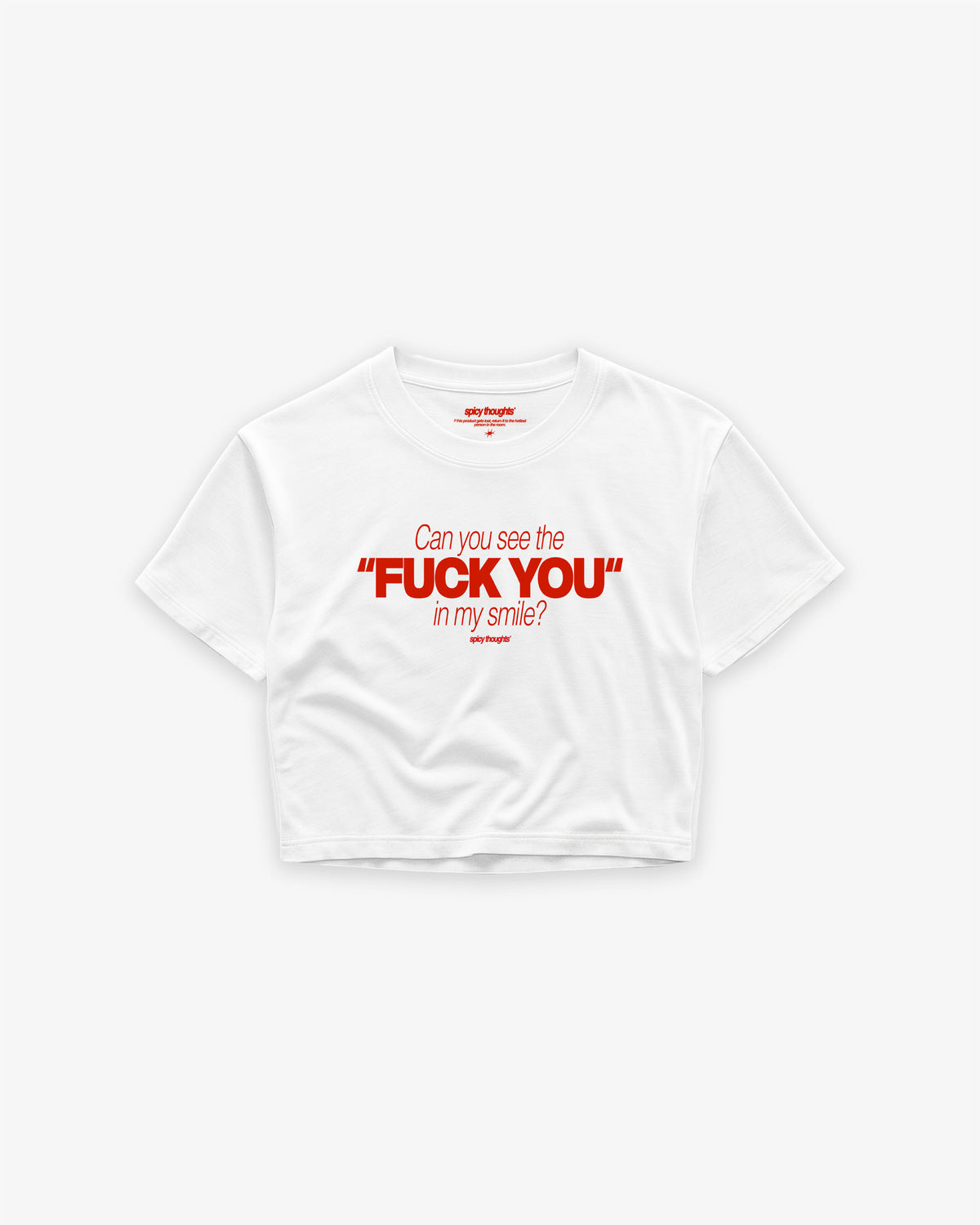 Cropped Tee - Can You See The Fuck You In My Smile