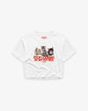 Cropped Tee - Stop Looking At My Kitties