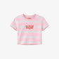 Cropped Tee Stripe - All Sugar No Daddy