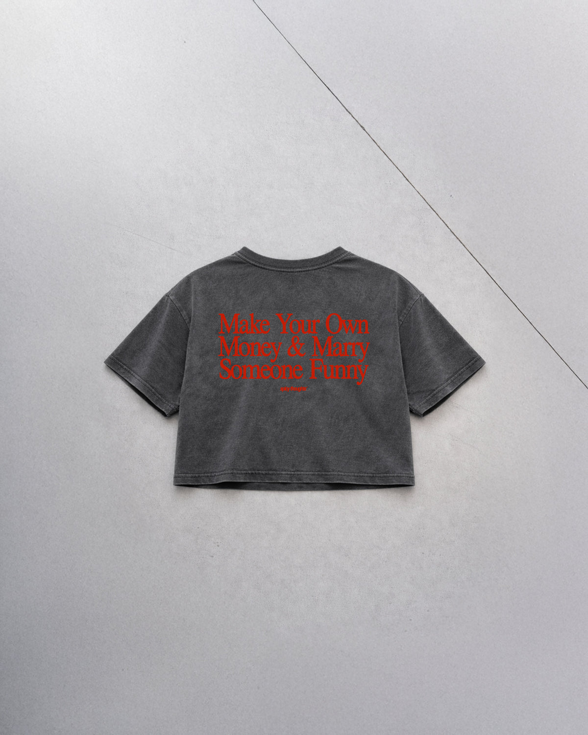 Cropped Tee - Make Your Own Money & Marry Someone Funny