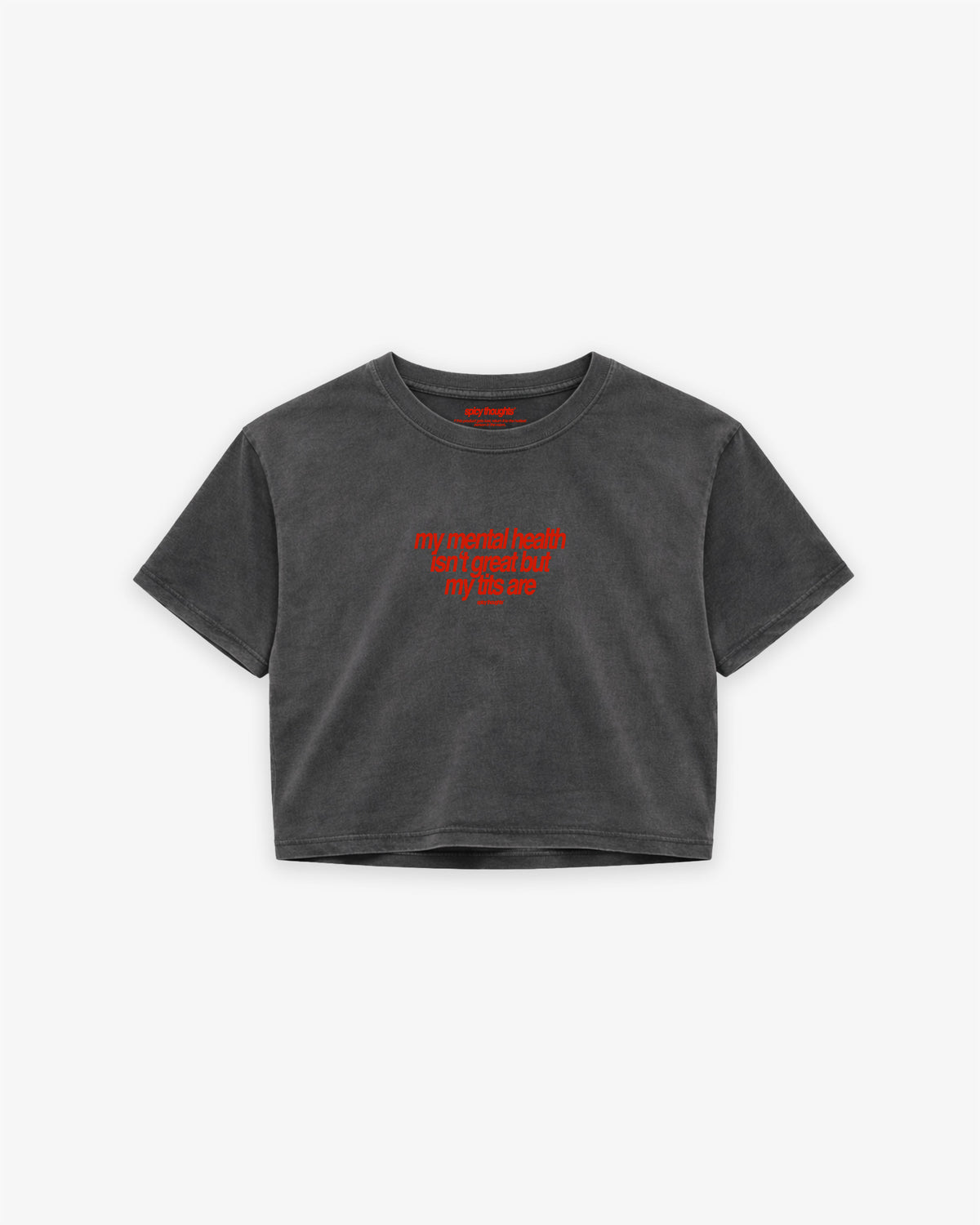 Cropped Tee - My Mental Health Isn’t Great – But My Tits Are