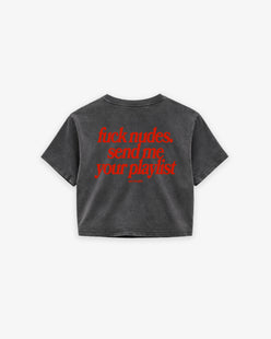 Cropped Tee - Send Me Your Playlist