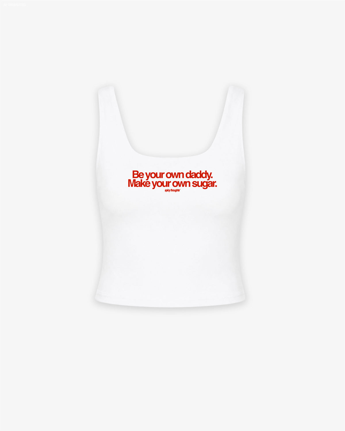 Cropped Top - Be your own daddy. Make your own sugar.
