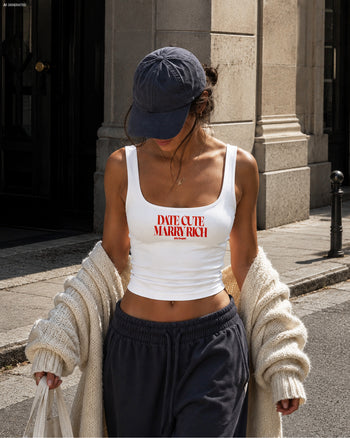 Cropped Top - Date Cute, Marry Rich