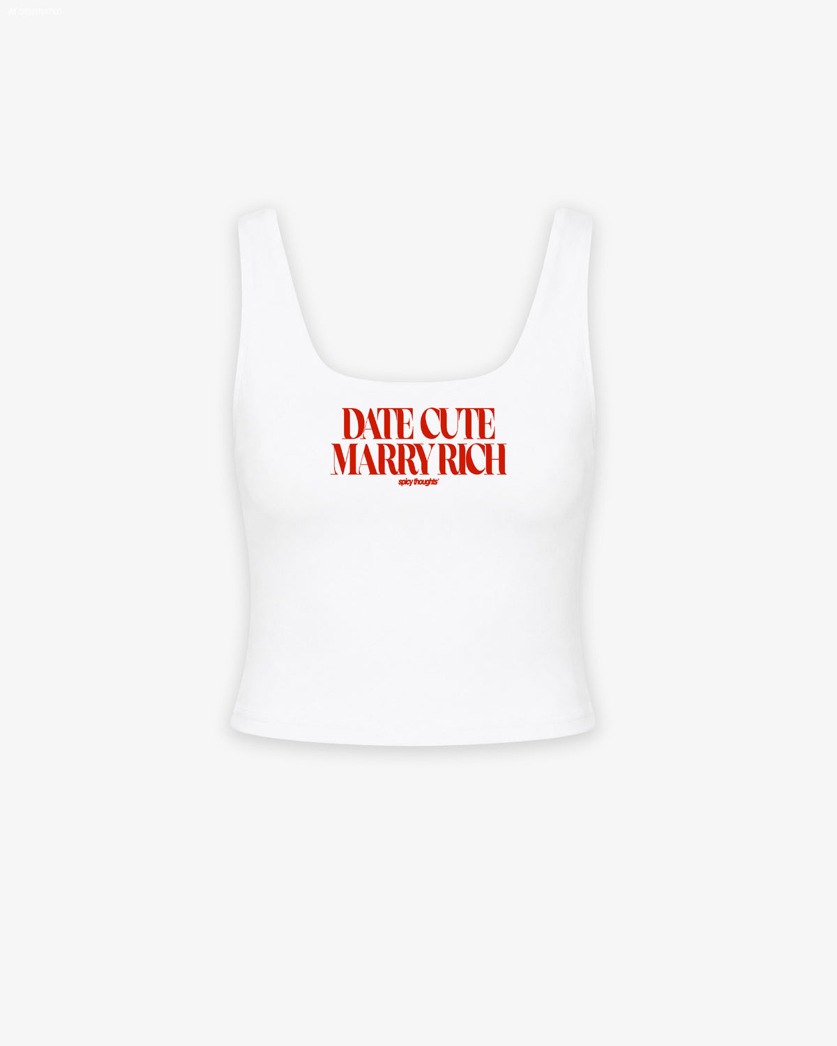 Cropped Top - Date Cute, Marry Rich