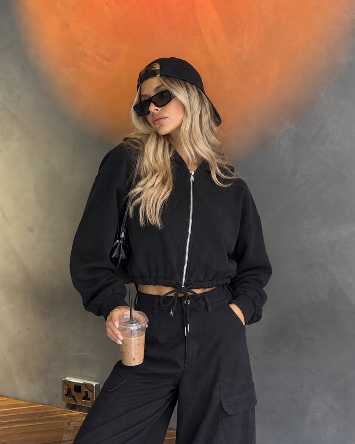 Cropped Zip Hoodie Girls - Can You See The Fuck You In My Smile