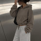 Cropped Zip Hoodie Girls - Can You See The Fuck You In My Smile