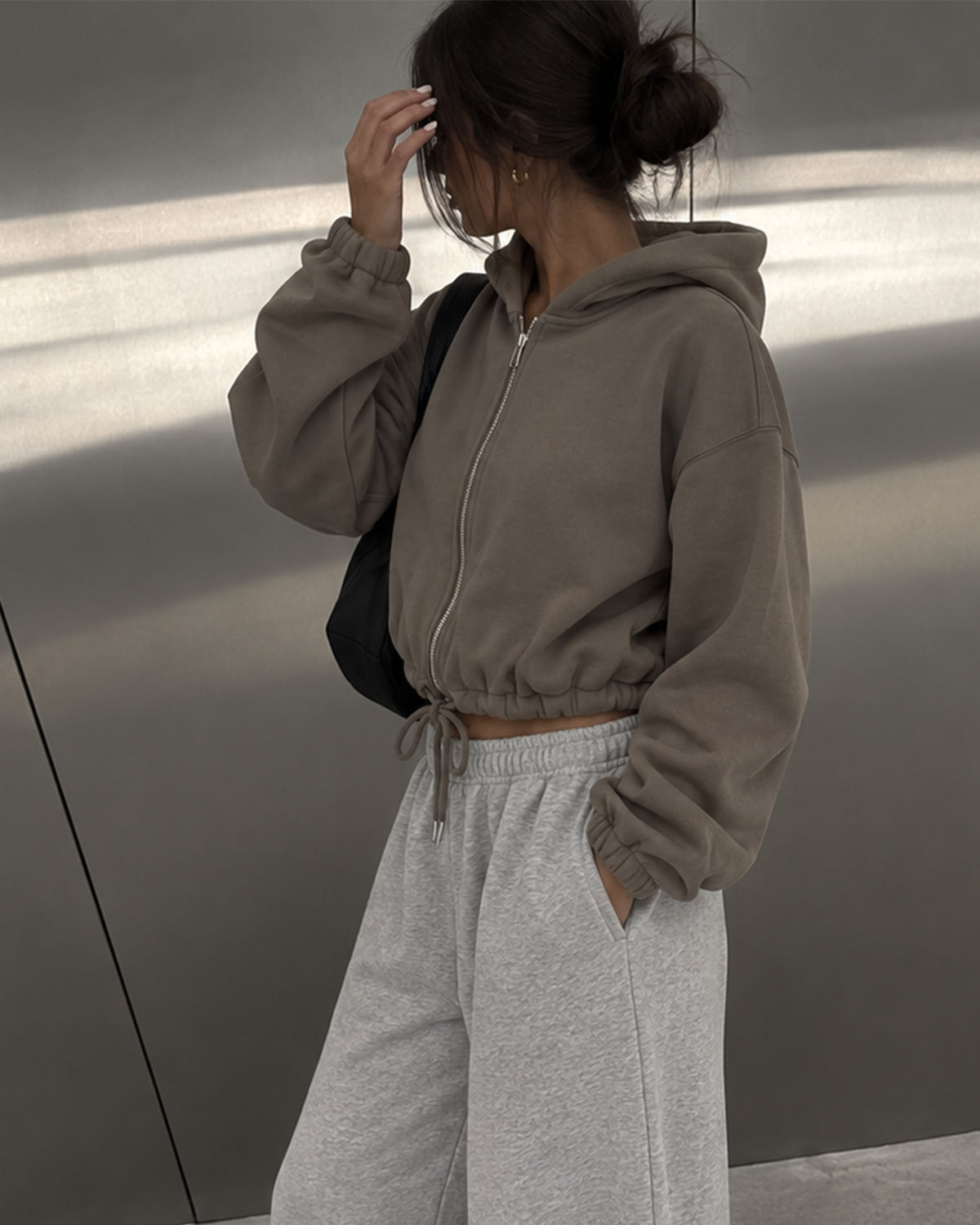 Cropped Zip Hoodie Girls - Can You See The Fuck You In My Smile