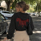 Cropped Zip Hoodie Girls - Good Morning Fuckers