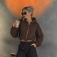 Cropped Zip Hoodie Girls - Good Morning Fuckers
