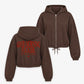 Cropped Zip Hoodie Girls - Good Morning Fuckers