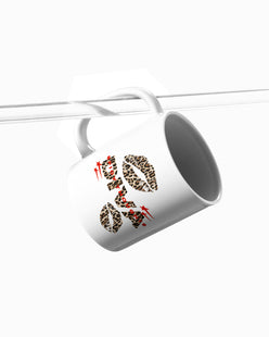 Ceramic Cup - Diva Leopard Kiss