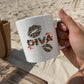 Ceramic Cup - Diva Leopard Kiss
