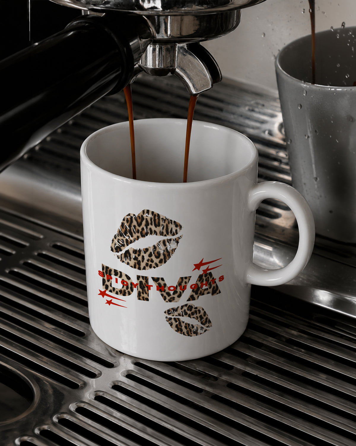 Ceramic Cup - Diva Leopard Kiss