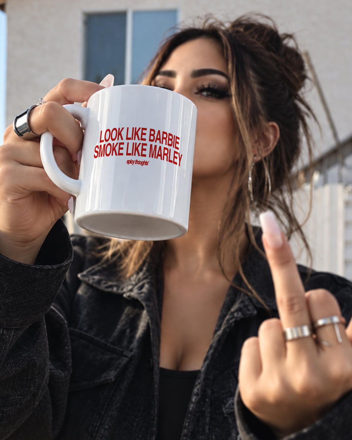 Ceramic Cup - Look Like Barbie Smoke Like Marley