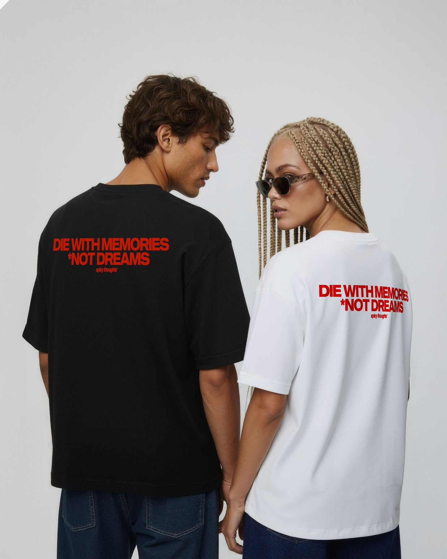 Heavy Oversized Tee - Die With Memories – Not Dreams