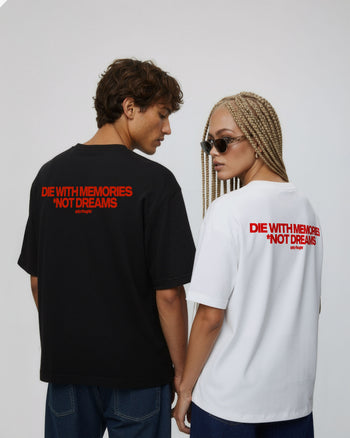 Heavy Oversized Tee - Die With Memories – Not Dreams