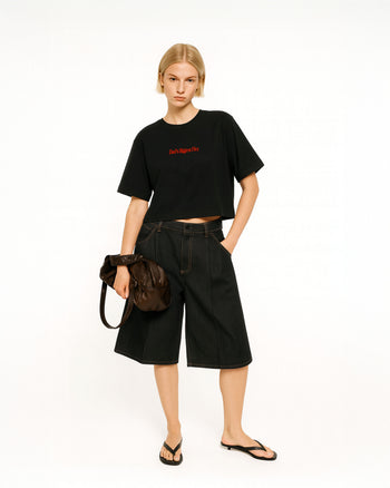 Oversize Cropped Tee - Dad’s Biggest Flex