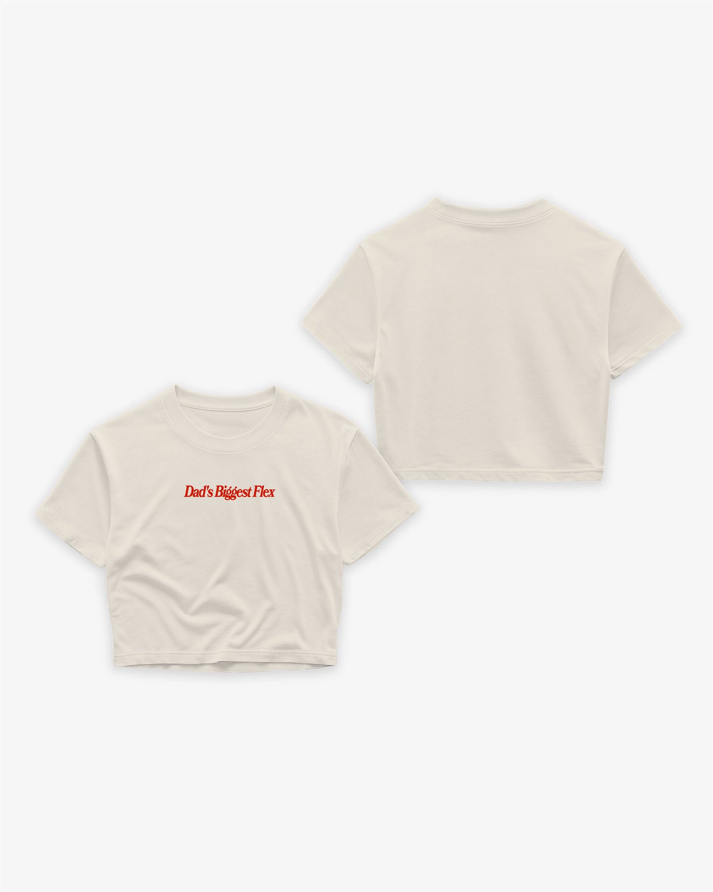 Oversize Cropped Tee - Dad’s Biggest Flex