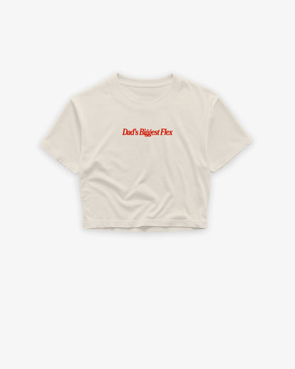 Oversize Cropped Tee - Dad’s Biggest Flex