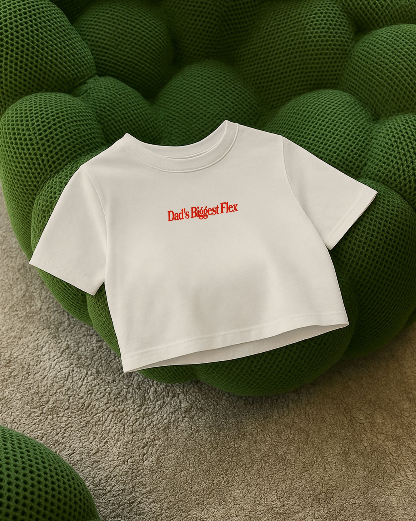 Oversize Cropped Tee - Dad’s Biggest Flex