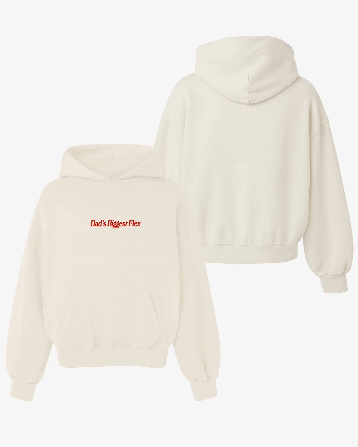 Oversized Hoodie Black - Dad's Biggest Flex