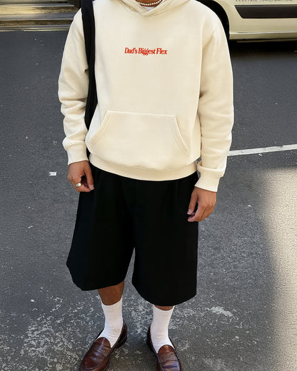 Oversized Hoodie Black - Dad's Biggest Flex