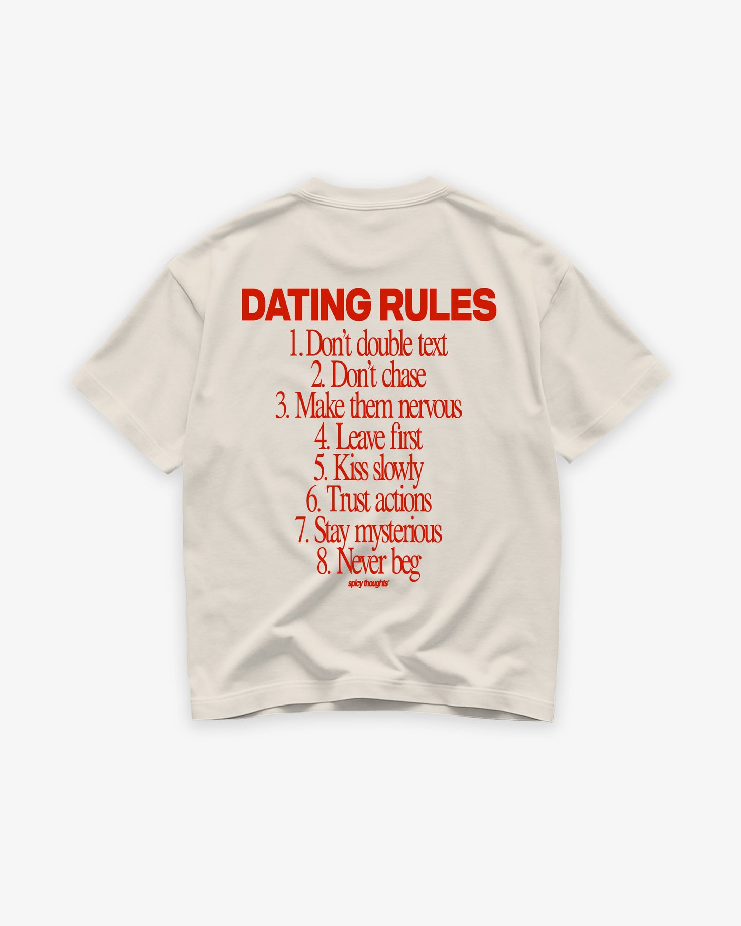 Heavy Oversized Tee - Dating Rules