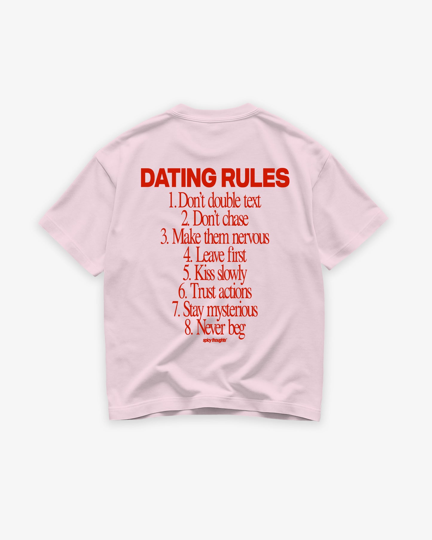 Heavy Oversized Tee - Dating Rules