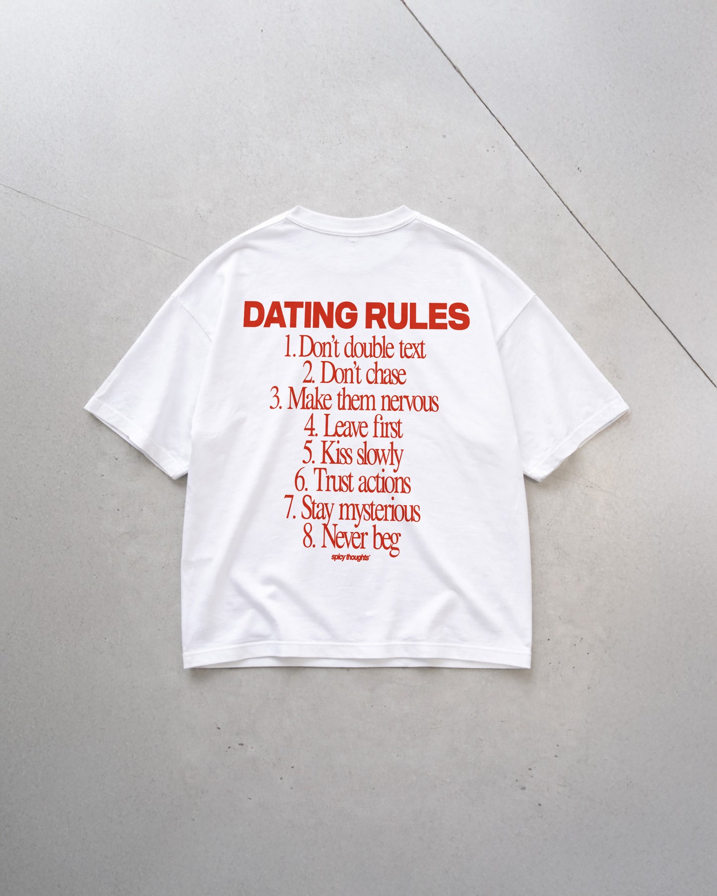 Heavy Oversized Tee - Dating Rules