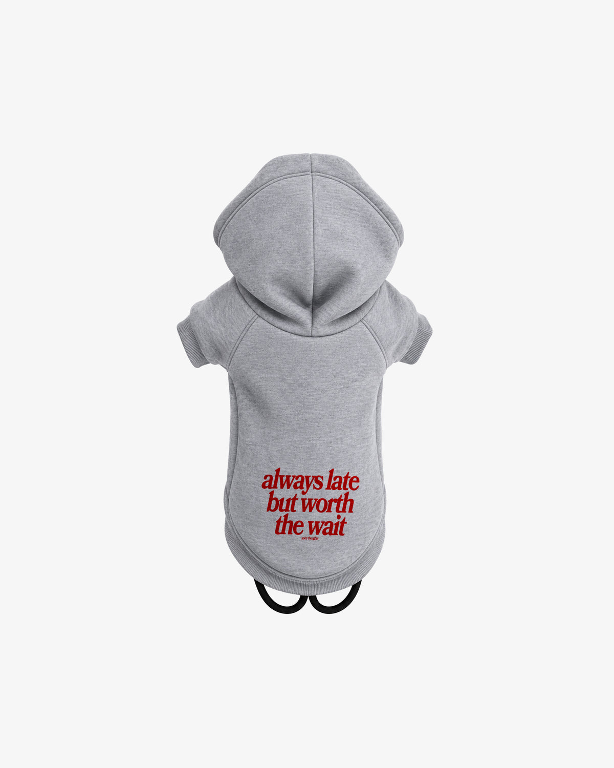 Dog Hoodie - Always Late But Worth The Wait