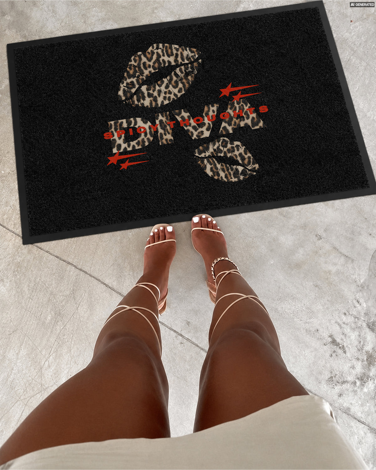 Doormat - Diva Leopard Kiss