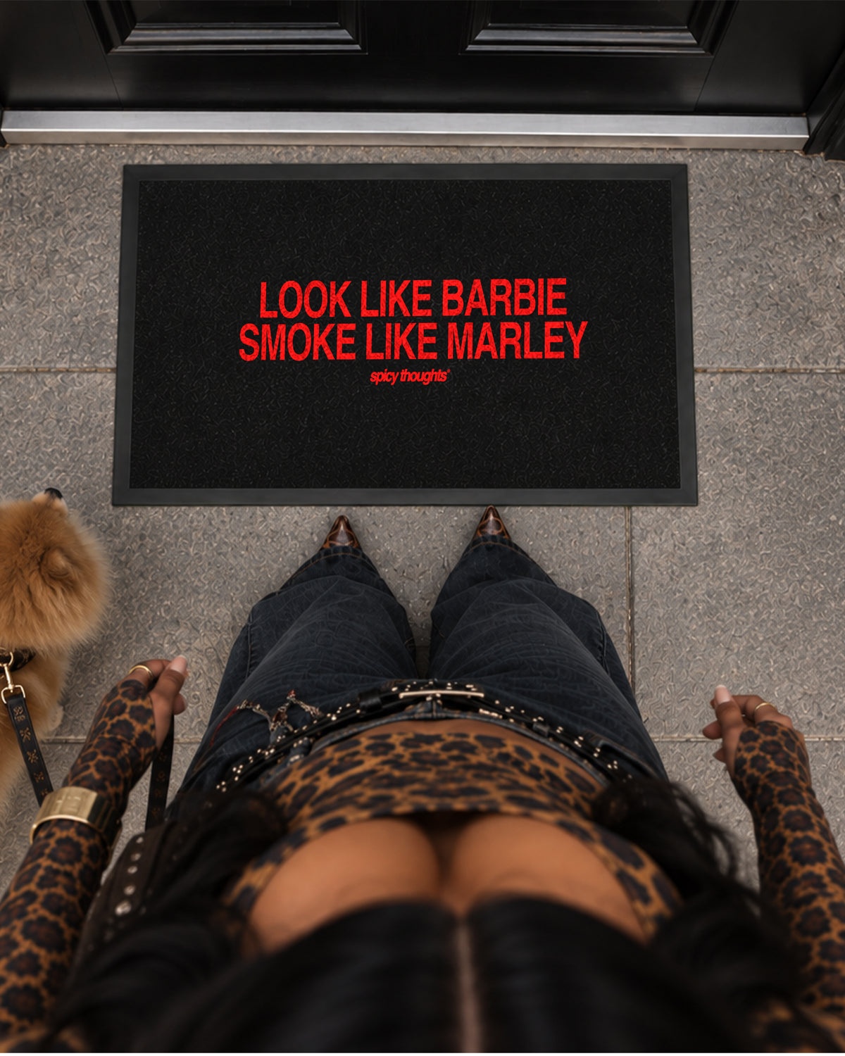 Doormat - Look Like Barbie Smoke Like Marley