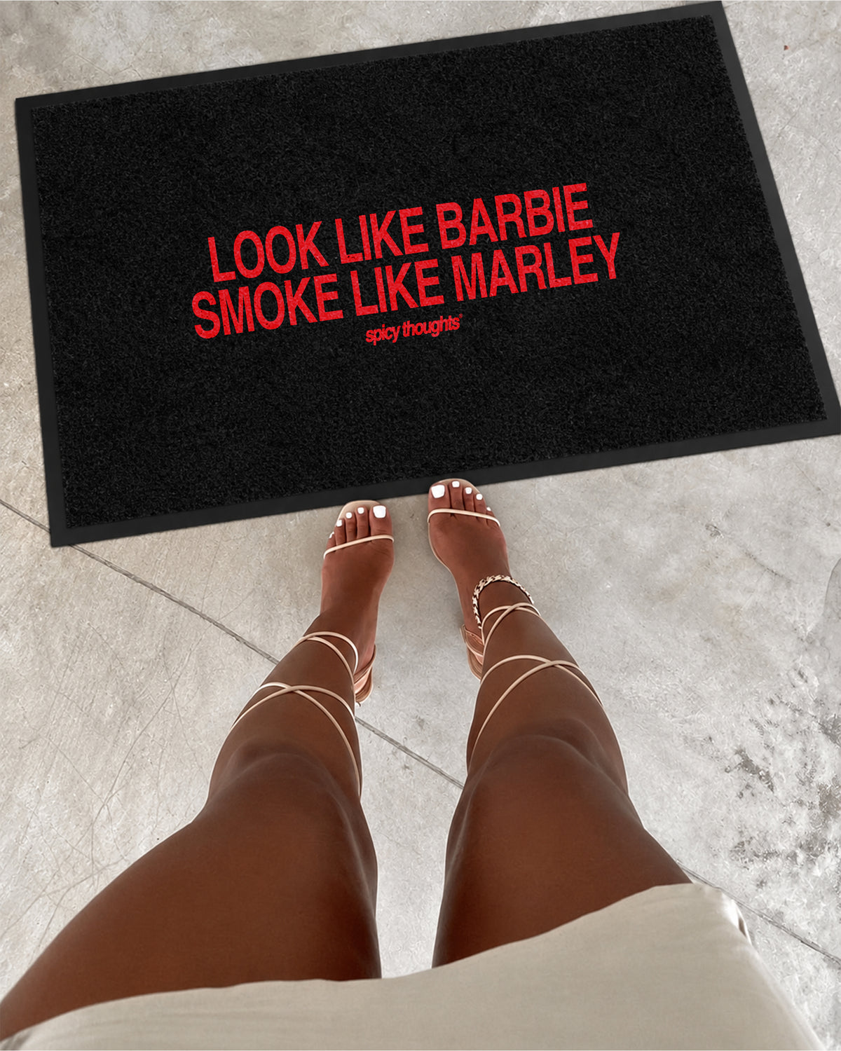 Doormat - Look Like Barbie Smoke Like Marley